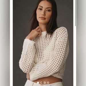 Line & Dot Open Stitch Sweater x Anthropologie NWT
